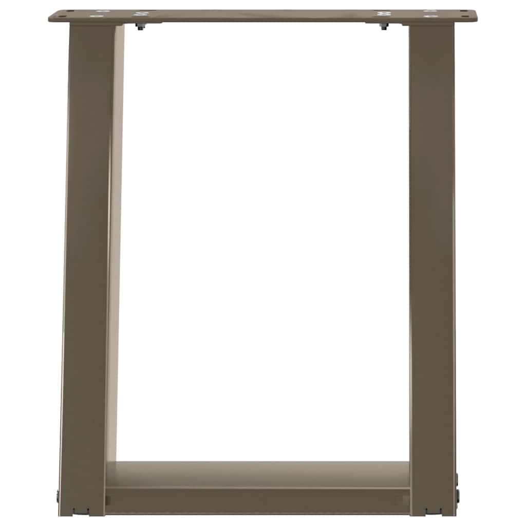 Gambe Tavolino Caffè a U 2 pz 28x(42-43) cm Acciaio - homemem39