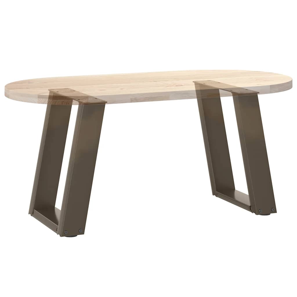 Gambe Tavolino Caffè a U 2 pz 28x(42-43) cm Acciaio - homemem39