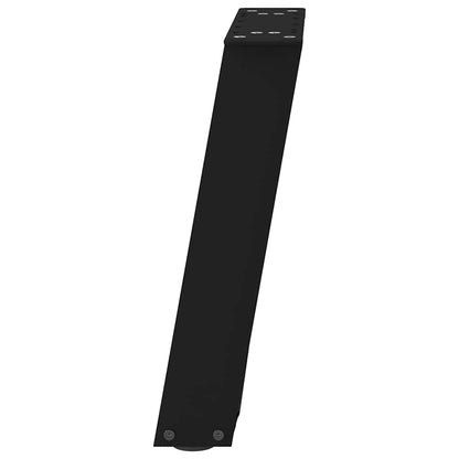 Gambe Tavolino Caffè a U 2 pz Nero 38x(42-43)cm Acciaio - homemem39