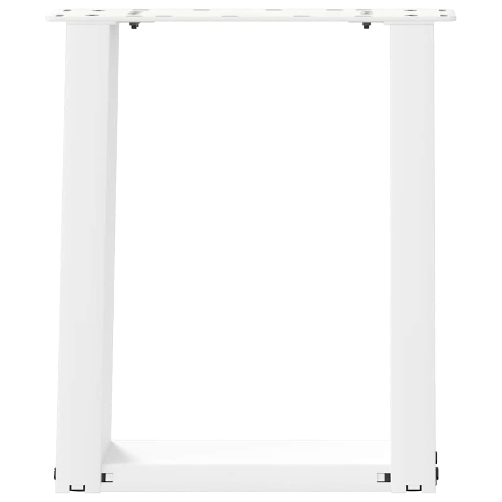 Gambe Tavolino Caffè a U 2 pz Bianco 38x(42-43) cm Acciaio - homemem39