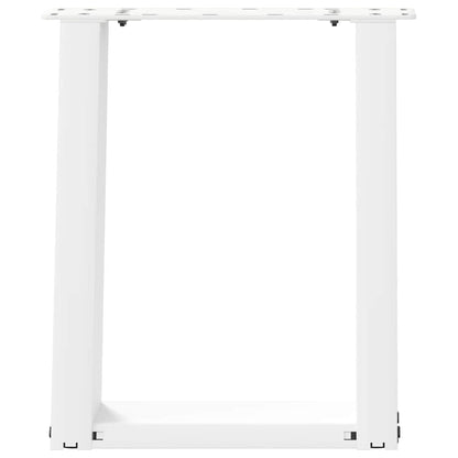 Gambe Tavolino Caffè a U 2 pz Bianco 38x(42-43) cm Acciaio - homemem39