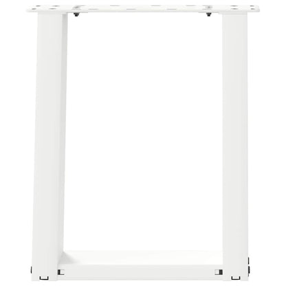 Gambe per Tavolino da Caffè forma U 2 pz Bianche 38x(42-43) cm