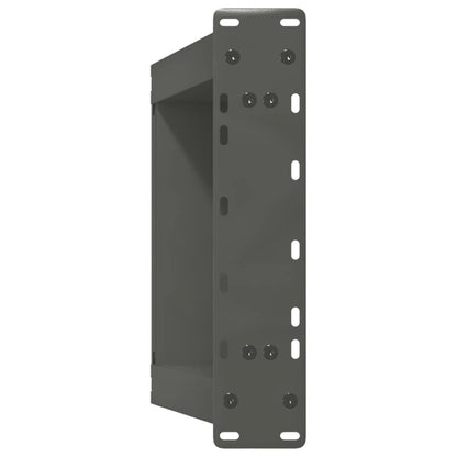 Gambe Tavolino Caffè a U 2 pz Antracite 38x(42-43) cm Acciaio - homemem39