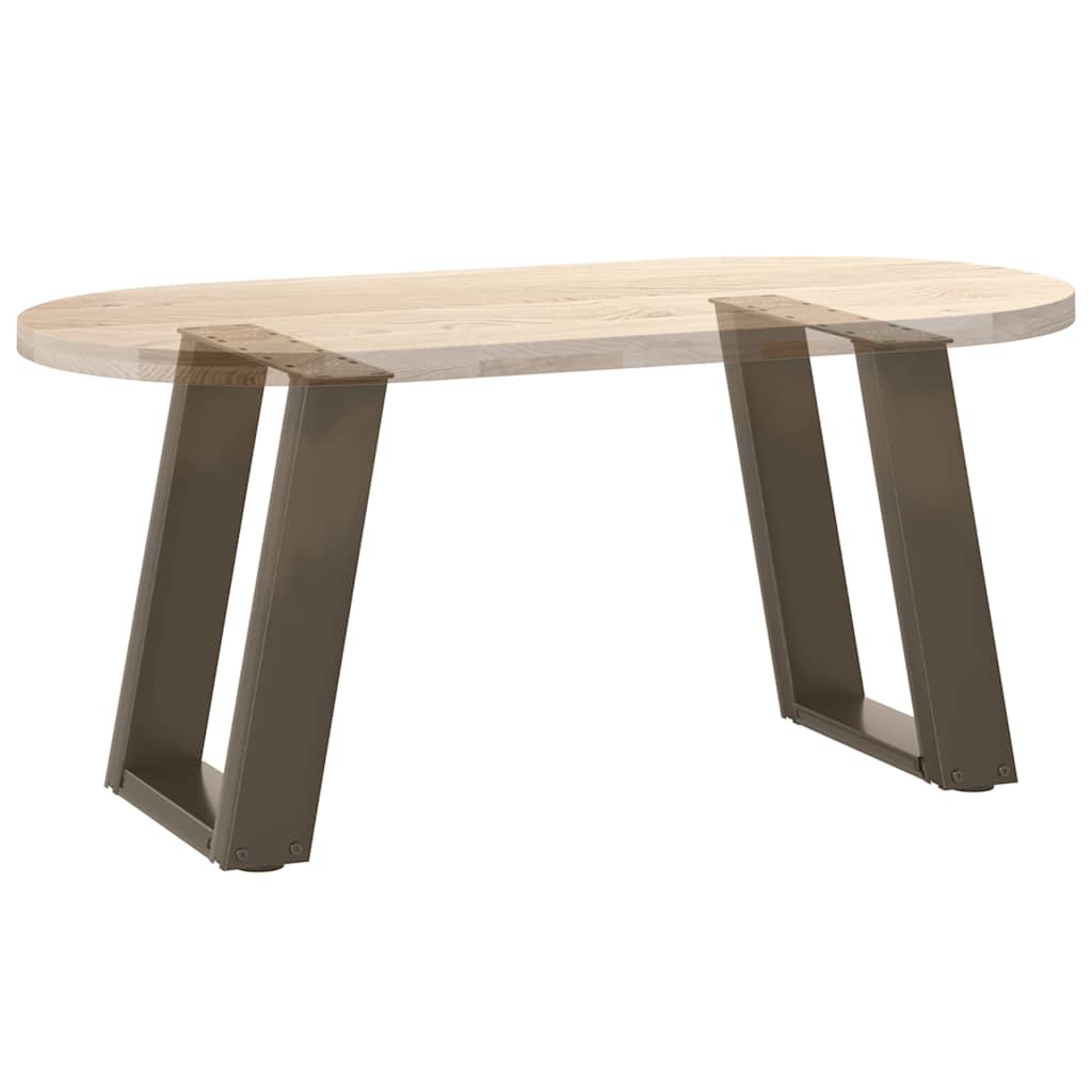 Gambe Tavolino Caffè a U 2 pz 38x(42-43) cm Acciaio - homemem39