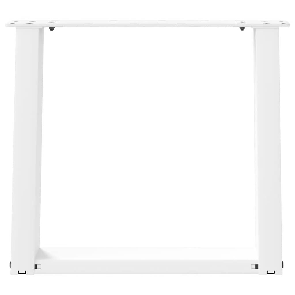 Gambe Tavolino Caffè a U 2 pz Bianco 50x(42-43) cm Acciaio - homemem39