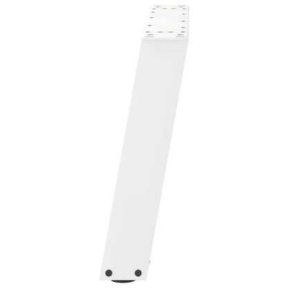 Gambe Tavolino Caffè a U 2 pz Bianco 50x(42-43) cm Acciaio - homemem39