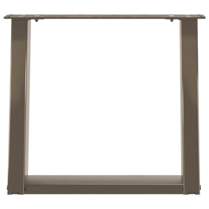 Gambe Tavolino Caffè a U 2 pz 50x(42-43) cm Acciaio - homemem39