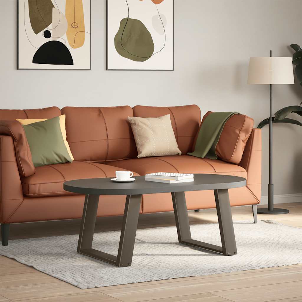 Gambe Tavolino Caffè a U 2 pz 60x(42-43) cm Acciaio - homemem39