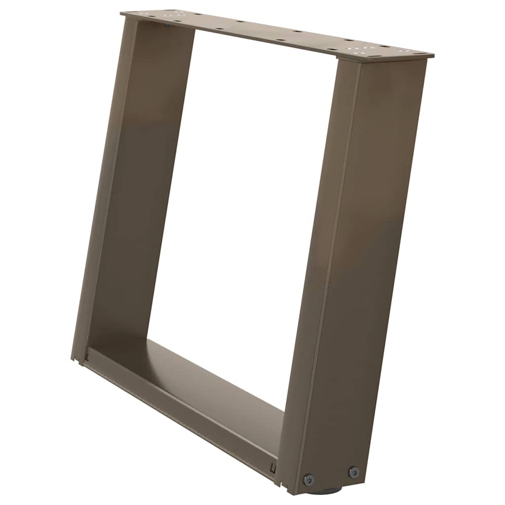 Gambe Tavolino Caffè a U 2 pz 60x(42-43) cm Acciaio - homemem39