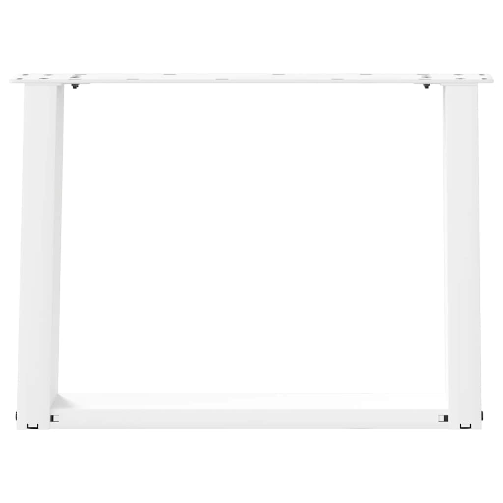Gambe Tavolino Caffè a U 2 pz Bianco 70x(42-43) cm Acciaio - homemem39