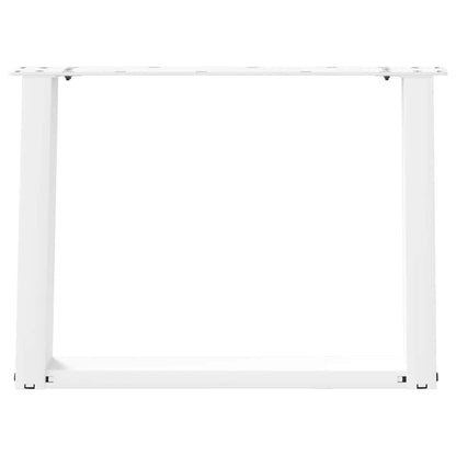 Gambe Tavolino Caffè a U 2 pz Bianco 70x(42-43) cm Acciaio - homemem39