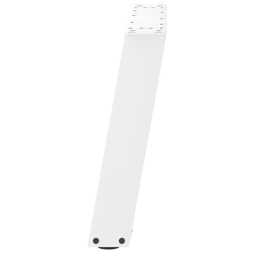Gambe Tavolino Caffè a U 2 pz Bianco 70x(42-43) cm Acciaio - homemem39