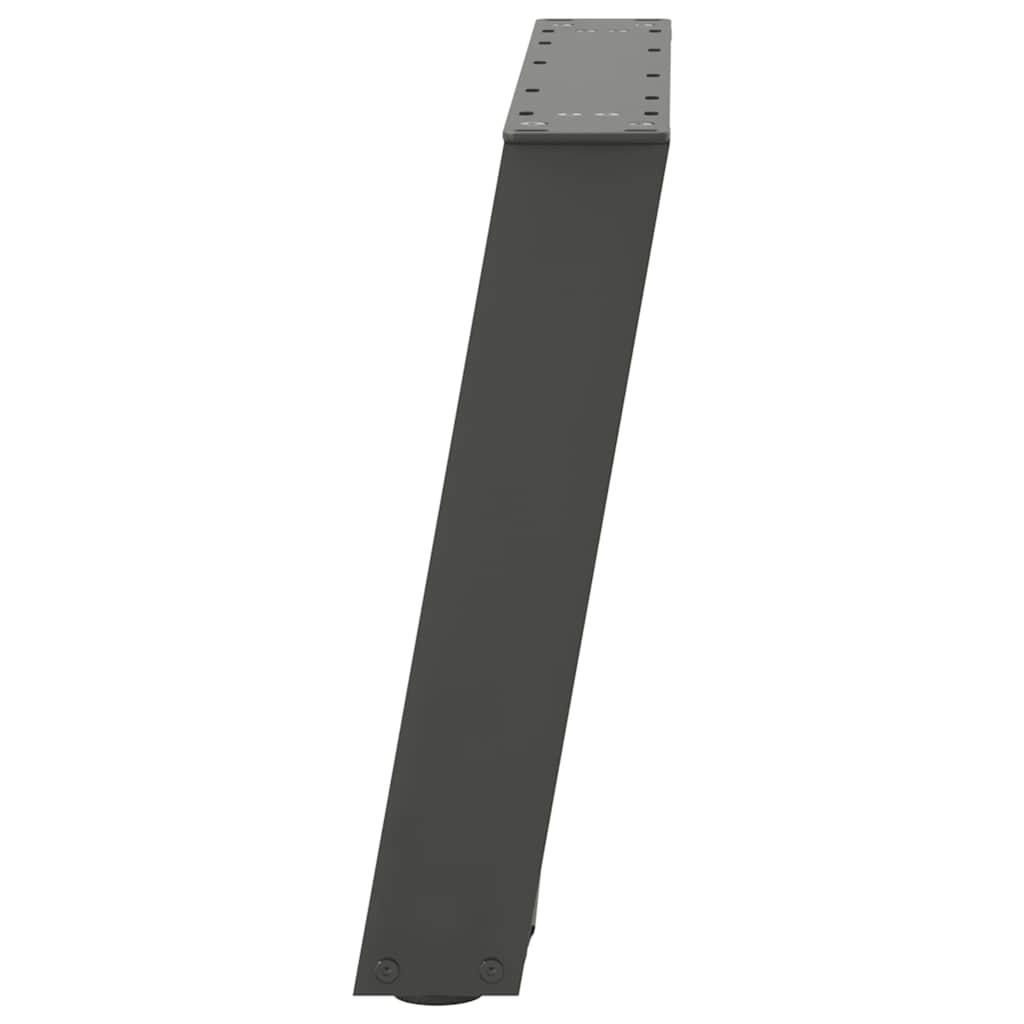 Gambe Tavolino Caffè a U 2 pz Antracite 70x(42-43) cm Acciaio - homemem39