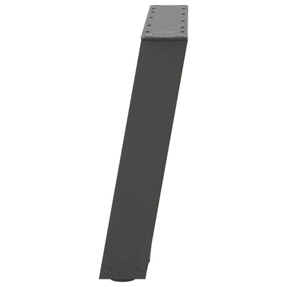 Gambe Tavolino Caffè a U 2 pz Antracite 70x(42-43) cm Acciaio - homemem39
