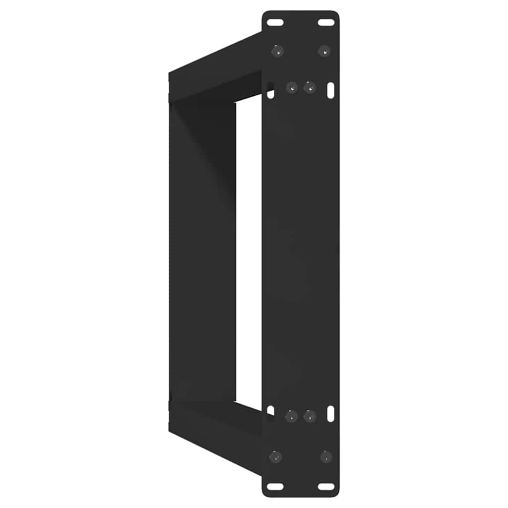 Gambe per Tavolo Consolle a Forma di U 2 pz Nere 28x(72-73) cm