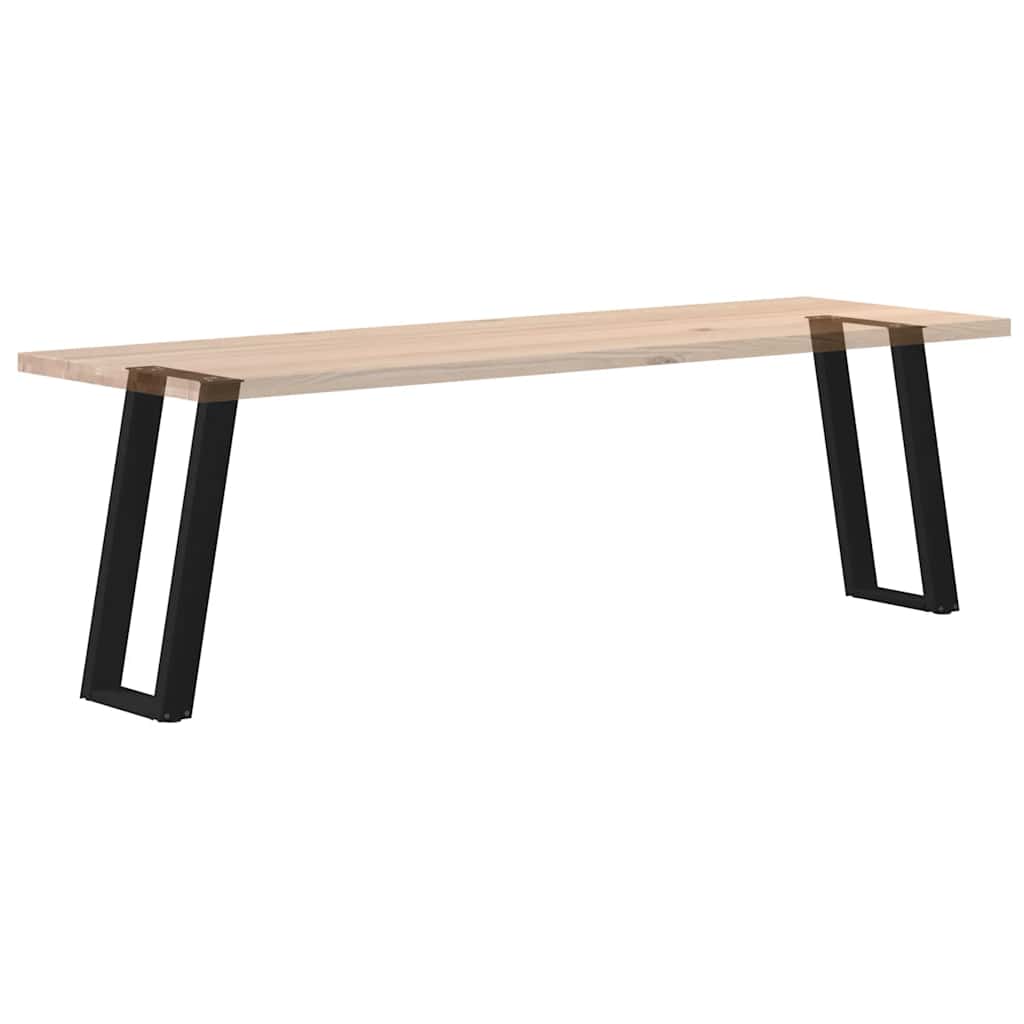 Gambe per Tavolo Consolle a Forma di U 2 pz Nere 28x(72-73) cm