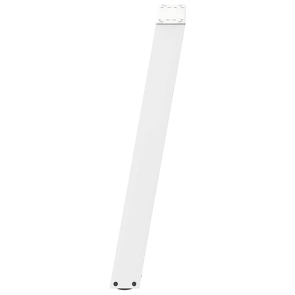 Gambe Tavolo Consolle a U 2 pz Bianco 28x(72-73) cm Acciaio - homemem39