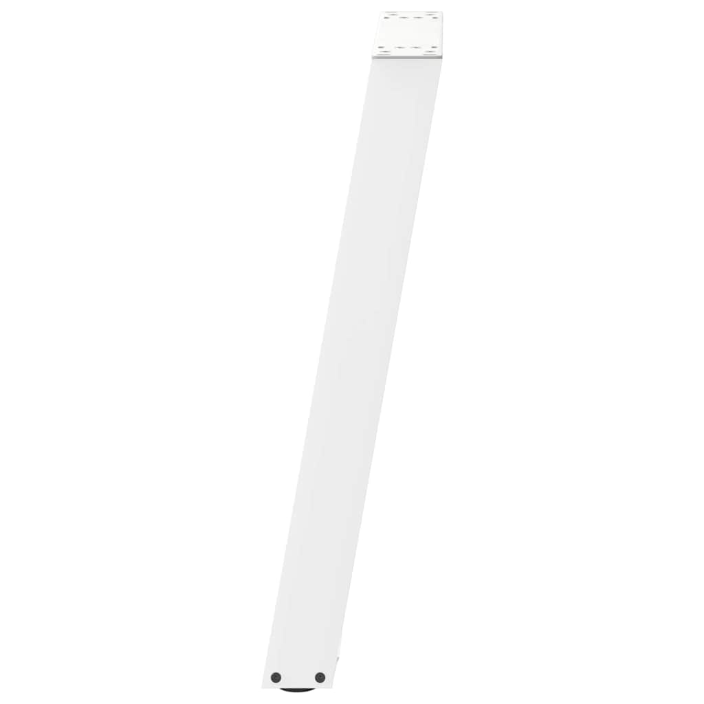 Gambe per tavolo consolle forma U 2 pz bianche 28x(72-73) cm