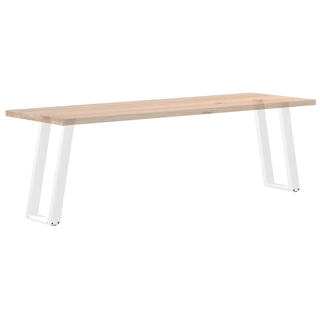 Gambe Tavolo Consolle a U 2 pz Bianco 28x(72-73) cm Acciaio - homemem39