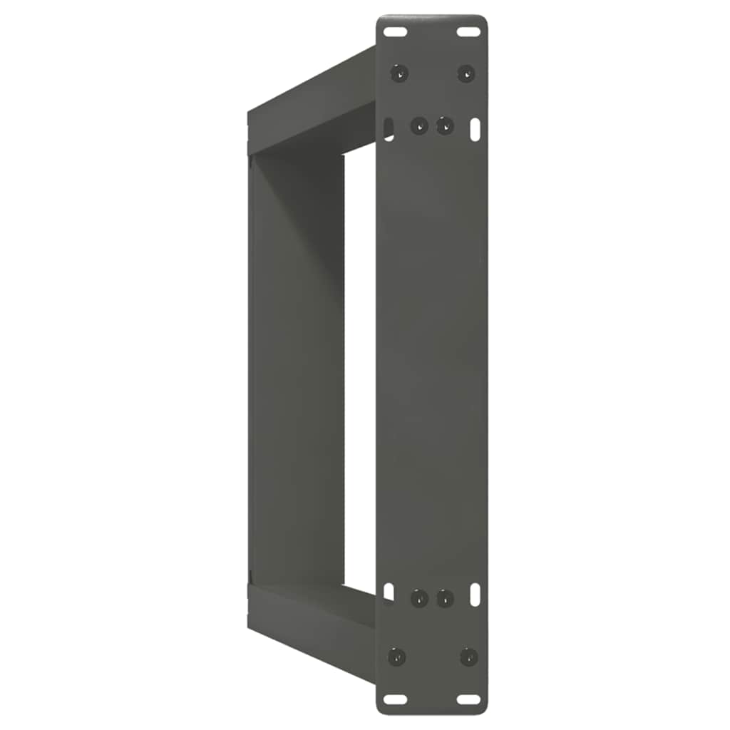 Gambe per tavolo consolle a forma di U 2 pz Antracite 28x(72-73) cm Acciaio