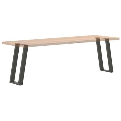 Gambe per tavolo consolle forma U 2 pz Antracite 28x(72-73) cm