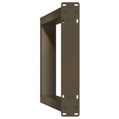 Gambe Tavolo Consolle a U 2 pz 28x(72-73) cm Acciaio - homemem39