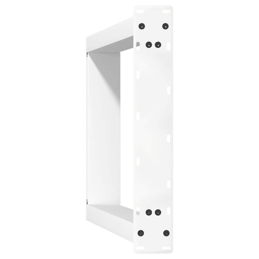 Gambe per tavolo consolle forma U 2 pz bianche 38x(72-73) cm