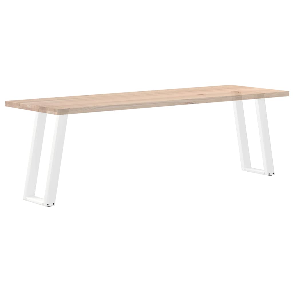 Gambe per tavolo consolle forma U 2 pz bianche 38x(72-73) cm