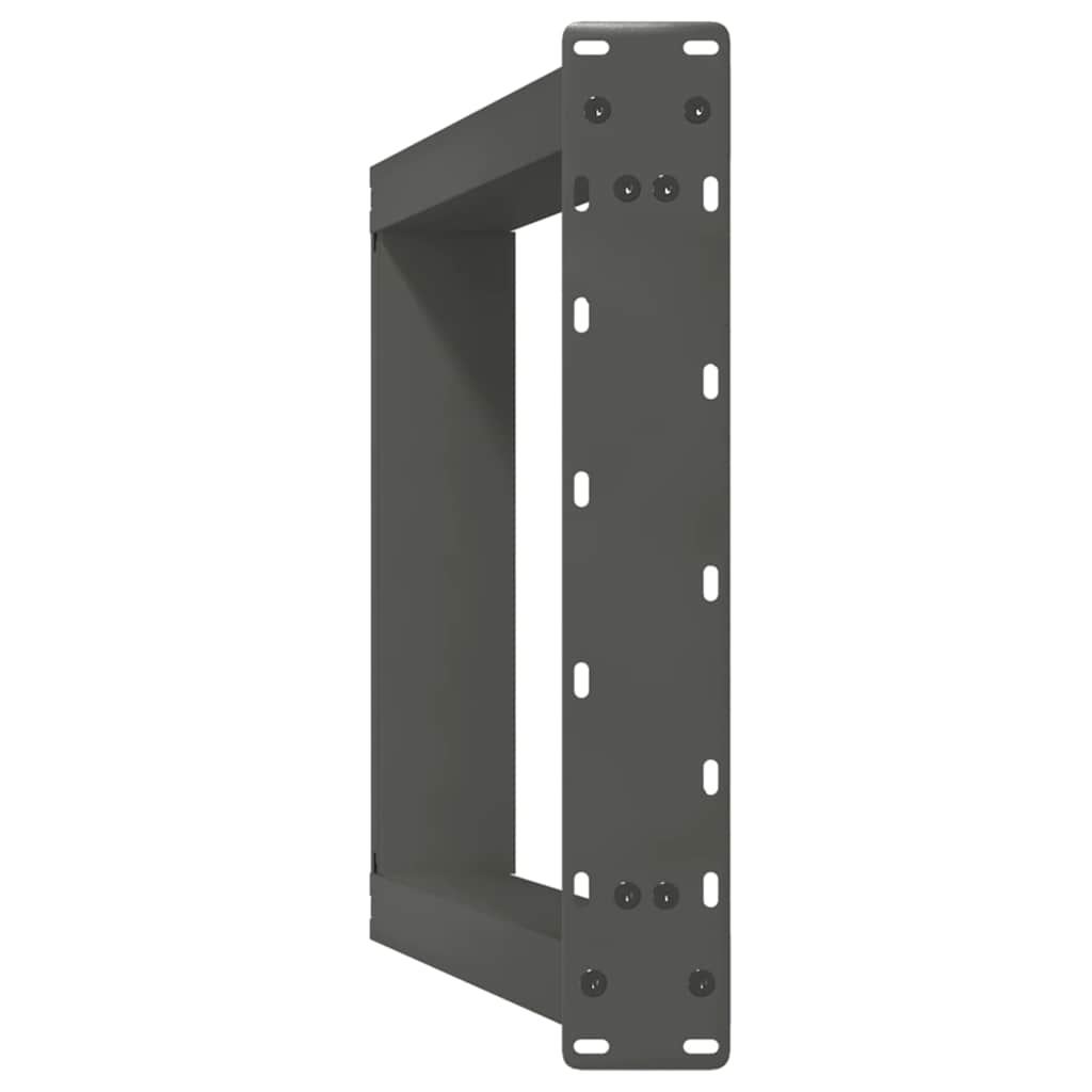 Gambe per tavolo consolle a forma di U 2 pz Antracite 38x(72-73) cm Acciaio