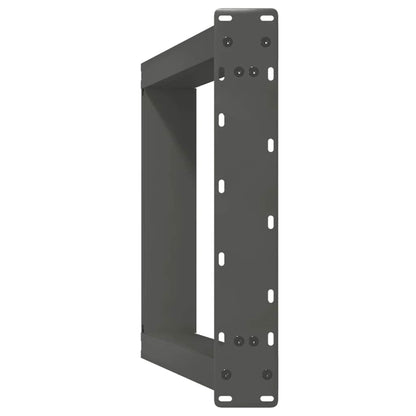 Gambe per tavolo consolle a forma di U 2 pz Antracite 38x(72-73) cm Acciaio