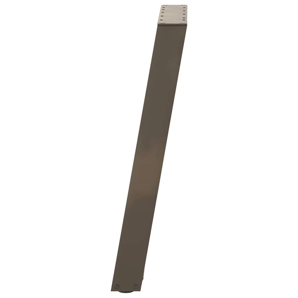 Gambe per tavolo consolle forma U 2 pz naturale 38x(72-73) cm