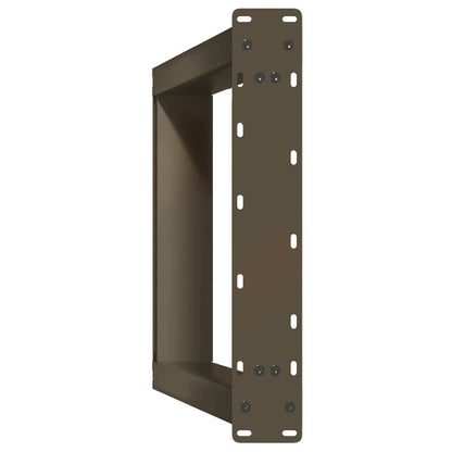 Gambe per tavolo consolle forma U 2 pz naturale 38x(72-73) cm