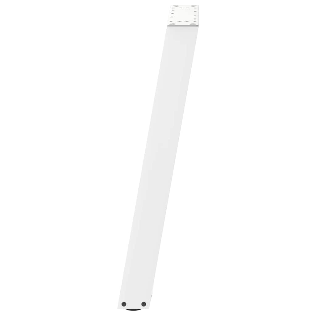 Gambe Tavolo Pranzo a U 2 pz Bianco 50x(72-73)cm Acciaio - homemem39