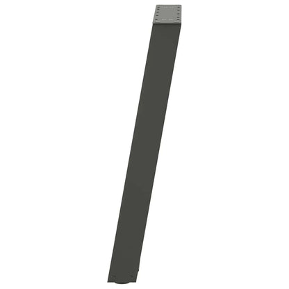 Gambe Tavolo Pranzo a U 2 pz Antracite 50x(72-73) cm Acciaio - homemem39