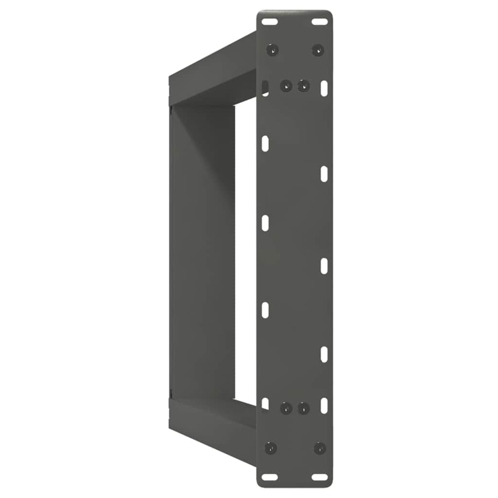 Gambe Tavolo Pranzo a U 2 pz Antracite 50x(72-73) cm Acciaio - homemem39