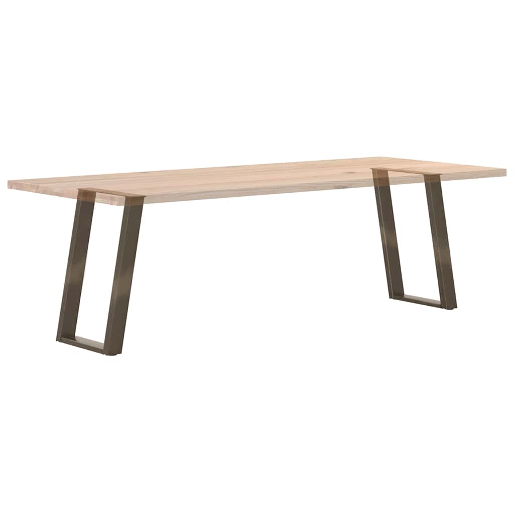 Gambe per tavolo da pranzo forma U 2 pz naturale 50x(72-73) cm
