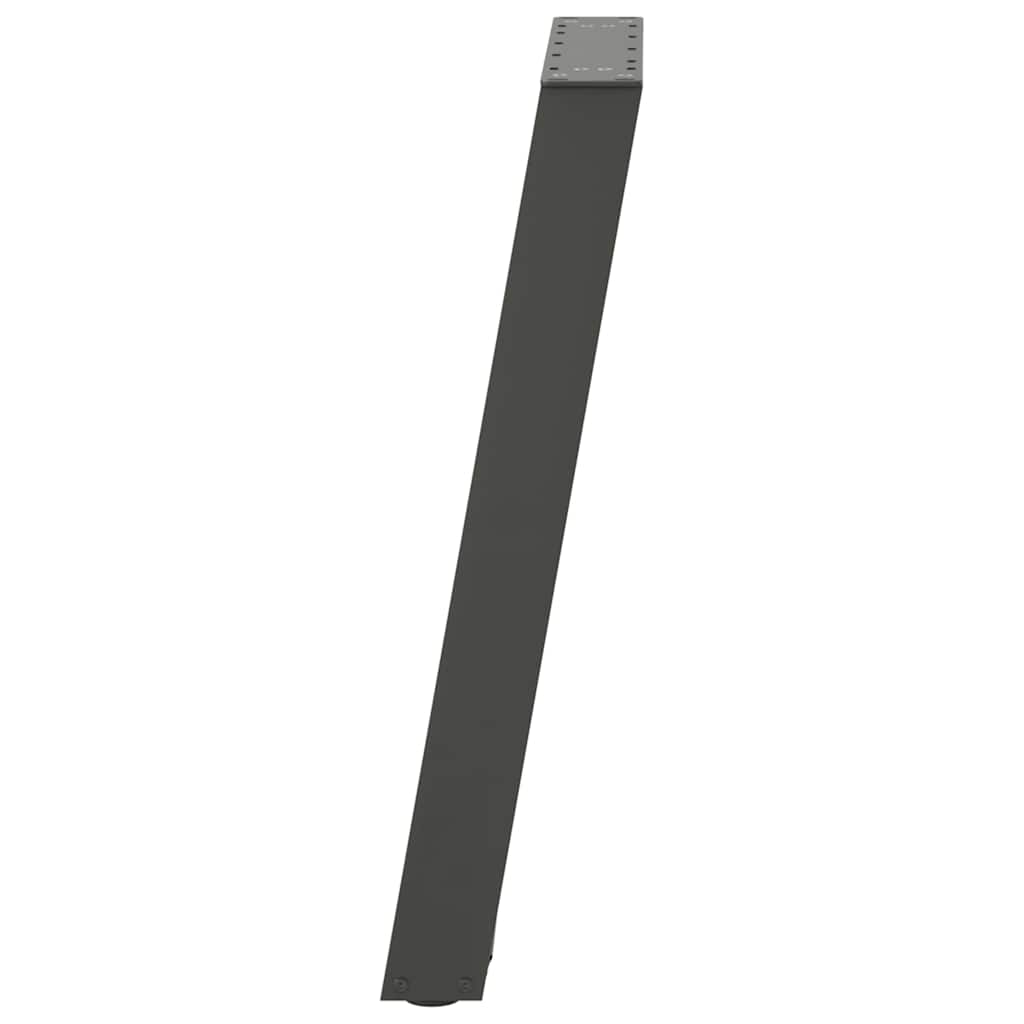 Gambe per tavolo da pranzo forma U 2 pz Antracite 60x(72-73) cm