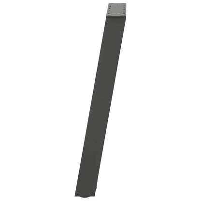 Gambe per tavolo da pranzo forma U 2 pz Antracite 60x(72-73) cm