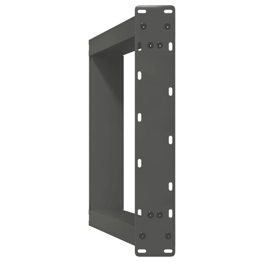 Gambe per tavolo da pranzo forma U 2 pz Antracite 60x(72-73) cm