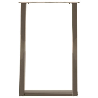 Gambe Tavolo Pranzo a U 2 pz 60x(72-73) cm Acciaio - homemem39