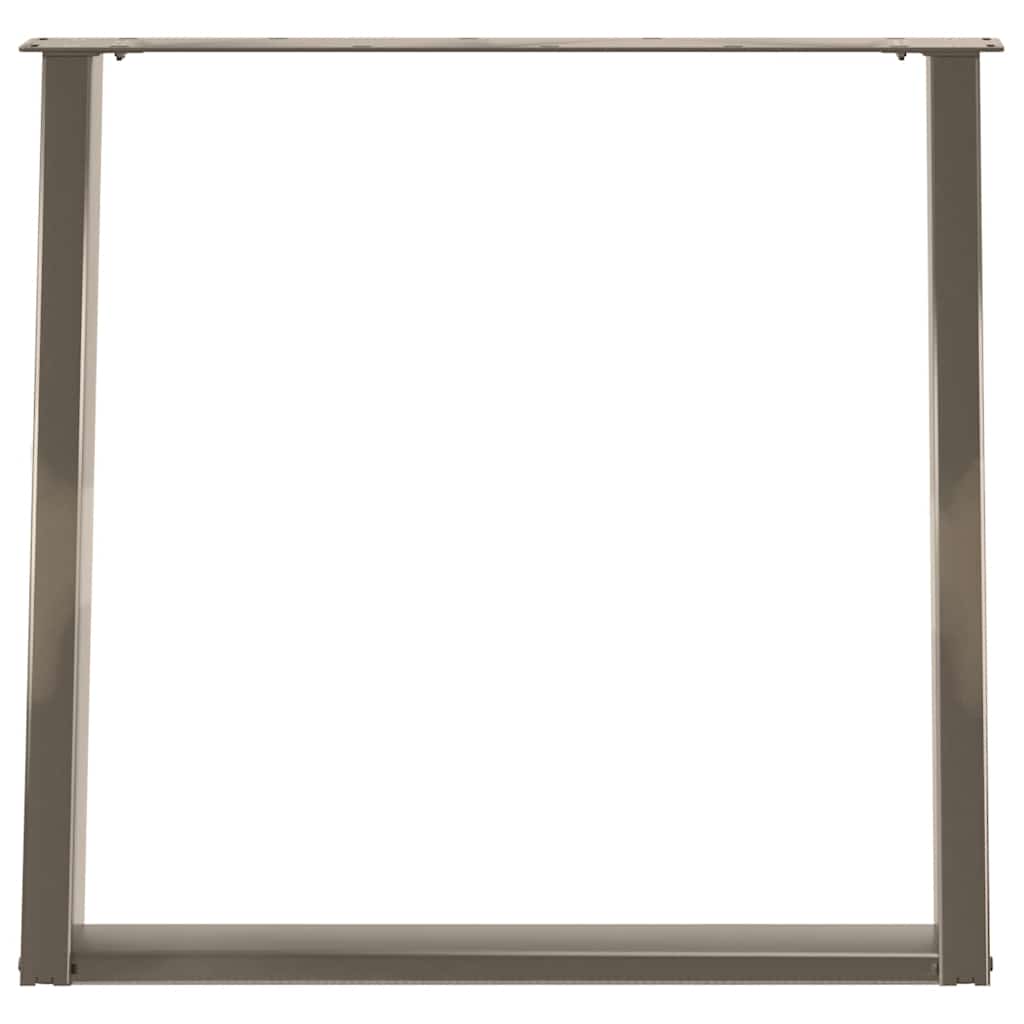 Gambe Tavolo Pranzo a U 2 pz 70x(72-73) cm Acciaio - homemem39