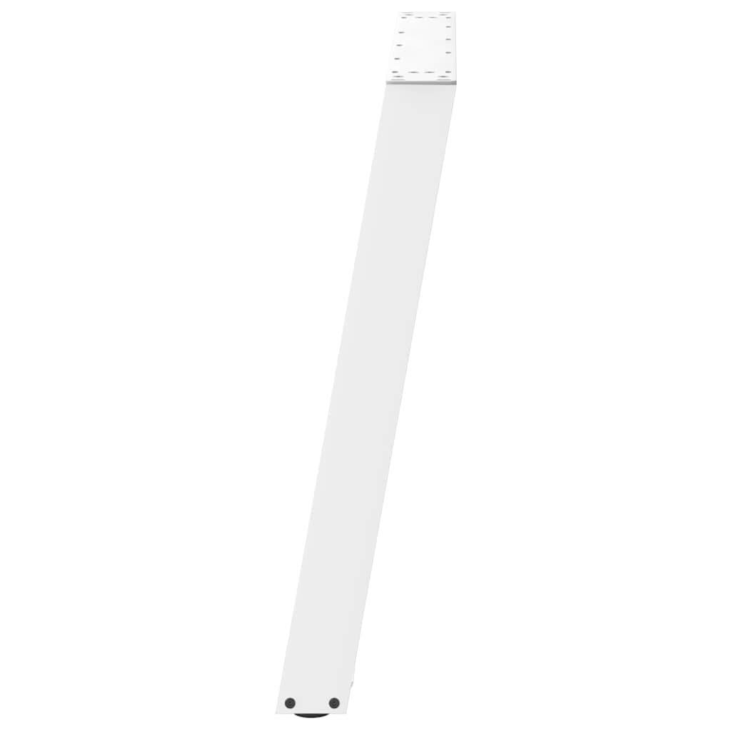 Gambe per tavolo da pranzo forma U 2 pz bianche 80x(72-73) cm