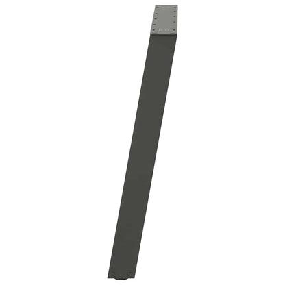 Gambe Tavolo Pranzo a U 2 pz Antracite 80x(72-73) cm Acciaio - homemem39