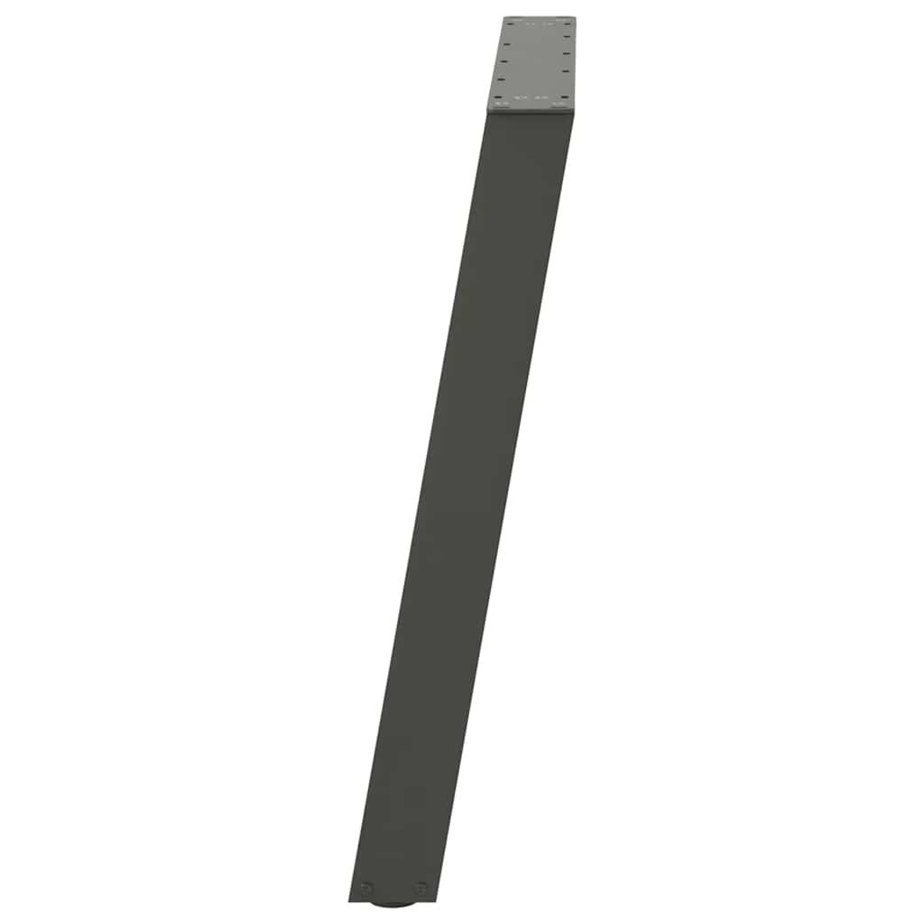 Gambe per tavolo da pranzo forma U 2 pz Antracite 80x(72-73) cm
