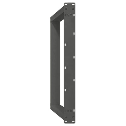 Gambe Tavolo Pranzo a U 2 pz Antracite 90x(72-73) cm Acciaio - homemem39