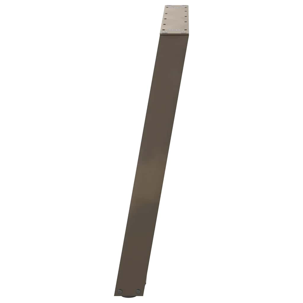 Gambe per tavolo da pranzo forma U 2 pz naturale 90x(72-73) cm