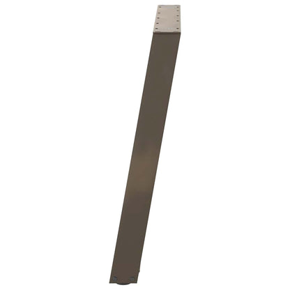 Gambe per tavolo da pranzo forma U 2 pz naturale 100x(72-73) cm