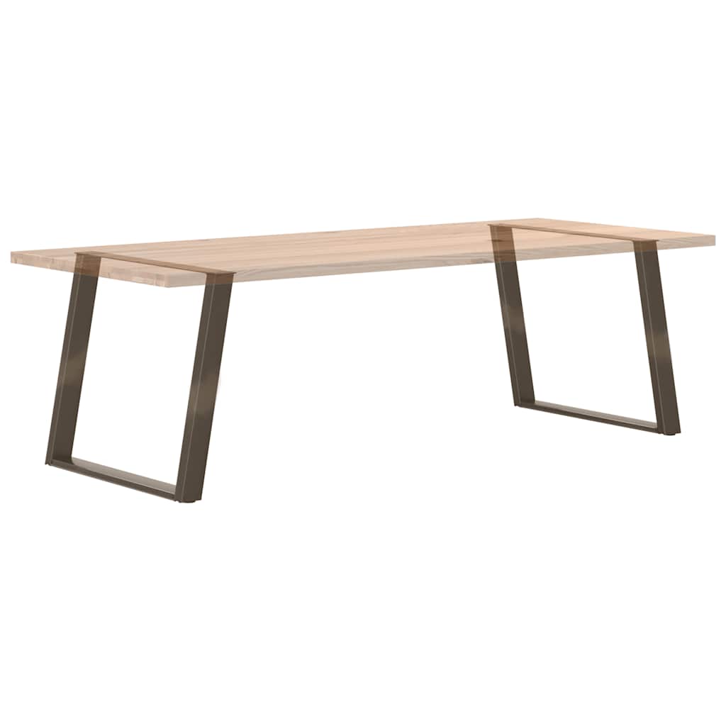 Gambe Tavolo Pranzo a U 2 pz 100x(72-73) cm Acciaio - homemem39