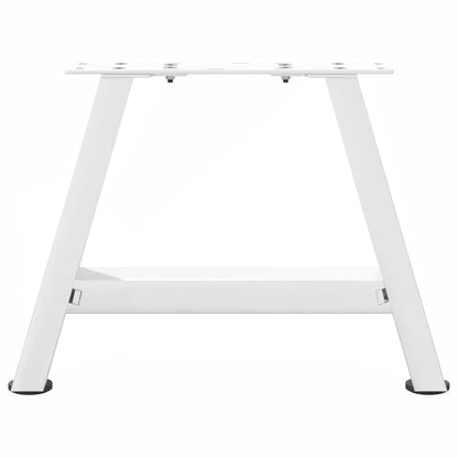 Gambe Tavolino da Caffè a A 2 pz Bianco 30x(30-31)cm in Acciaio - homemem39
