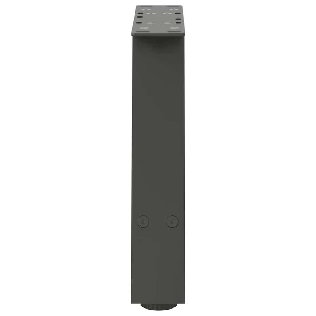 Gambe per Tavolino da Caffè forma A 2 pz Antracite 30x(30-31)cm